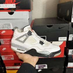 2016 Jordan White Cement 4s size 10 USED But Clean