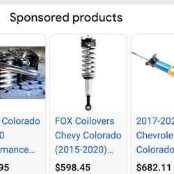 Coilovers for Chevy Colorado 2017