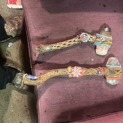 Tomahawks Made By Cheyenne Cherokee, Blackfoot And Crow