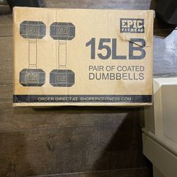 Pair 15lbs Dumbbells
