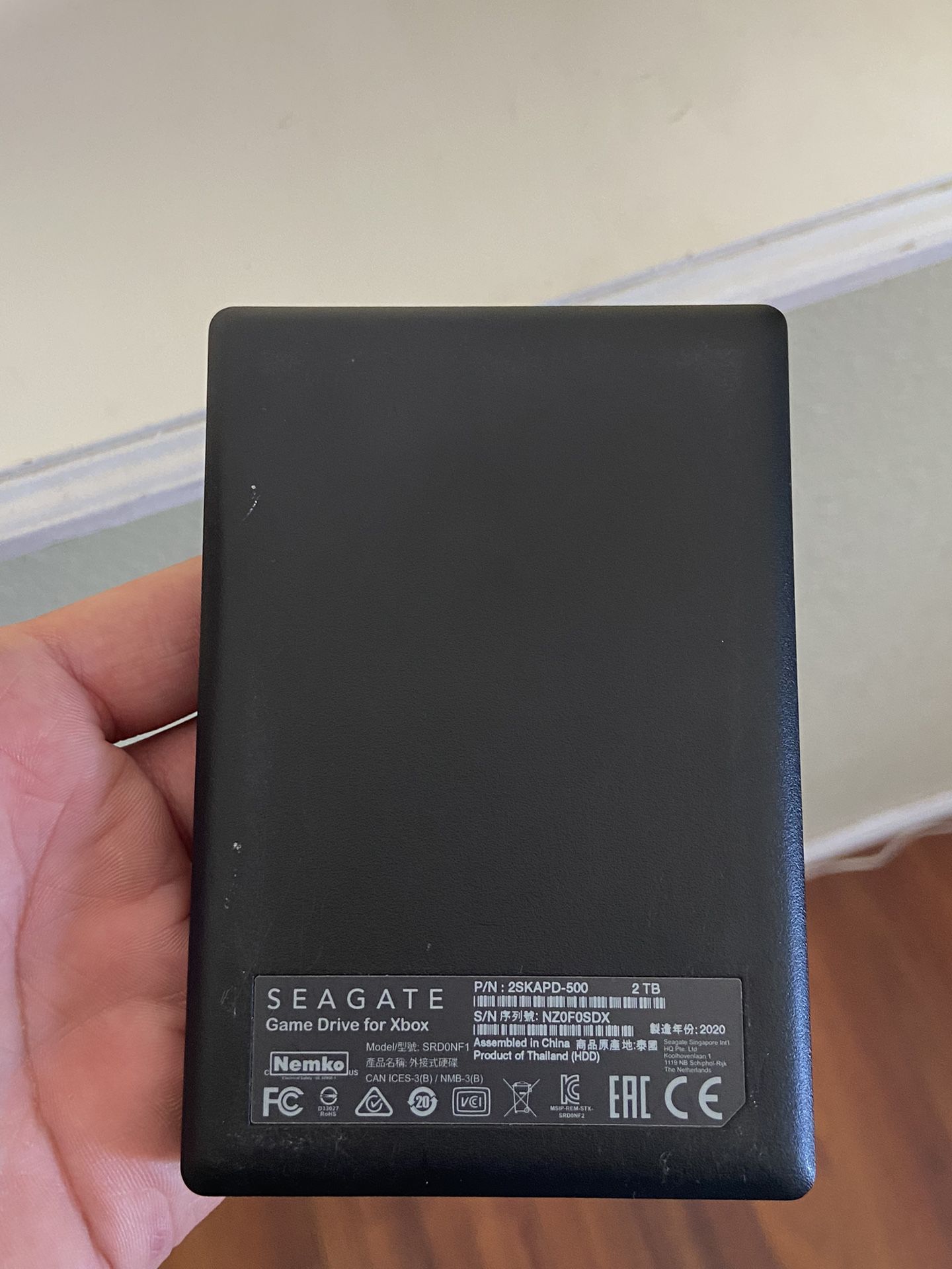 Seagate 2 Terabyte hard drive for xbox