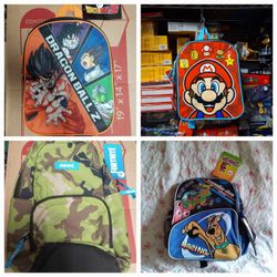 Small Backpack Each $15