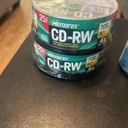 Memorex Cd  Packs New 