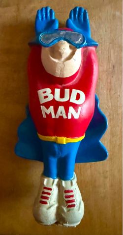 Vintage Bud Man Tap Handle. Rare