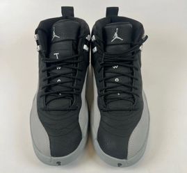 Jordan 12 Retro Barons Black Wolf Grey White size 9/5