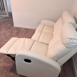 Moving Sale! Faux Leather Couch Set