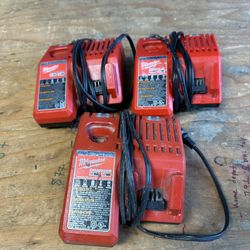 Milwaukee 18 Volt 12 Volt Chargers