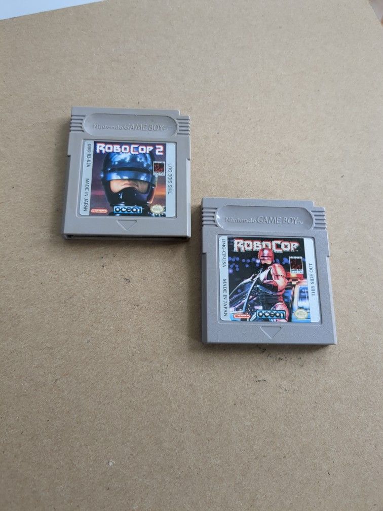 Gameboy Robocop 1 and 2