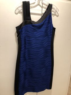 Navy Blue & Black Dress Size 10