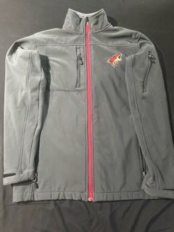 Phoenix Arizona Coyotes NHL grey zip up jacket XL