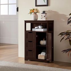 Wooden Floor Cabinet - Espresso 