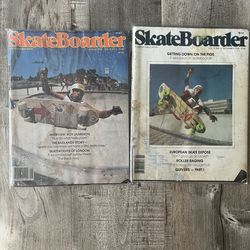 Vintage skateboarder magazines August 78 November 78