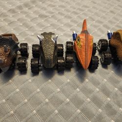 Dinosaurs Push Back Cars 