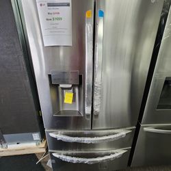 LG 22CF REFRIGERATOR  1699! COUNTERDEPTH! 1 YEAR WARRANTY INCLUDED! DELIVERY AND INSTALLATION AVAILABLE!