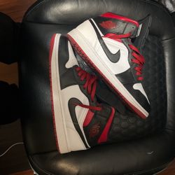 Red White Black Jordan 1s
