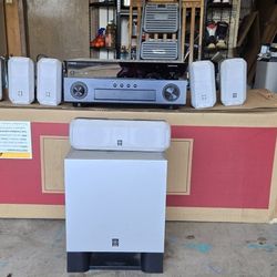 Yamaha Surround Sound AV Receiver and Speakers