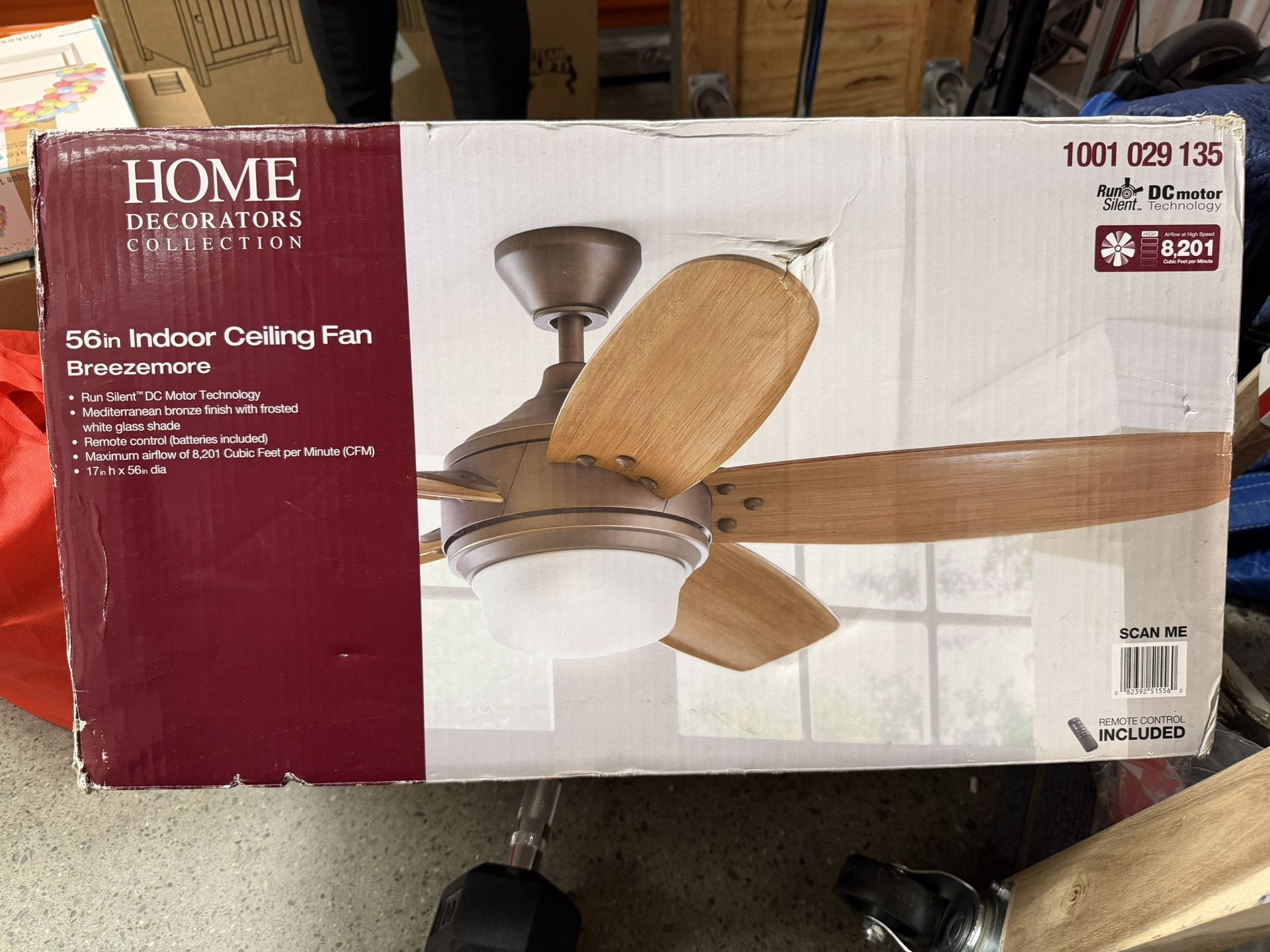 Ceiling Fan BREEZEMORE With Remote Control