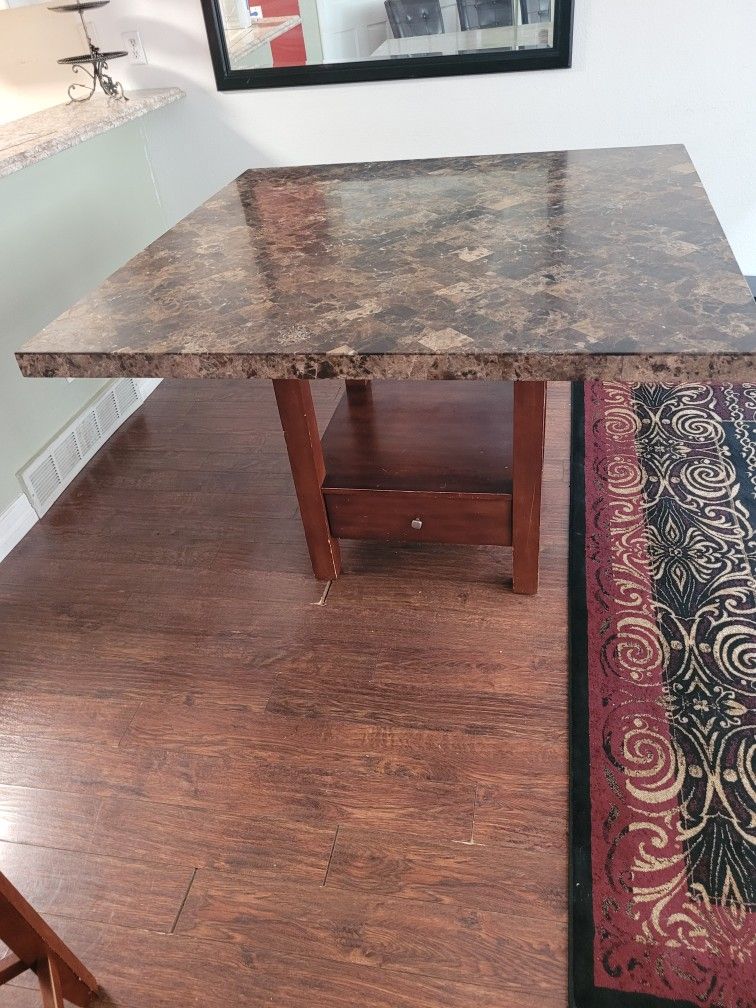 Marble Top Heavy Dinning Table