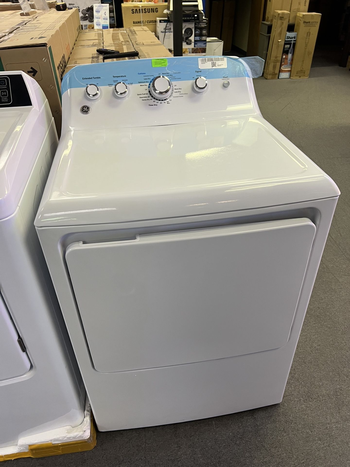 GE WHITE GAS DRYER
