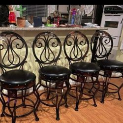4 Counter Bar Stools Chairs Barstools 24" 