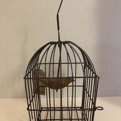 🙋‍♀️ Hanging Cage With Wooden Bird Thumbnail