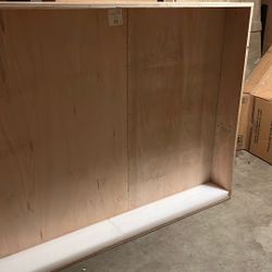 TWO Custom Wood Moving Crate W/ Handles 