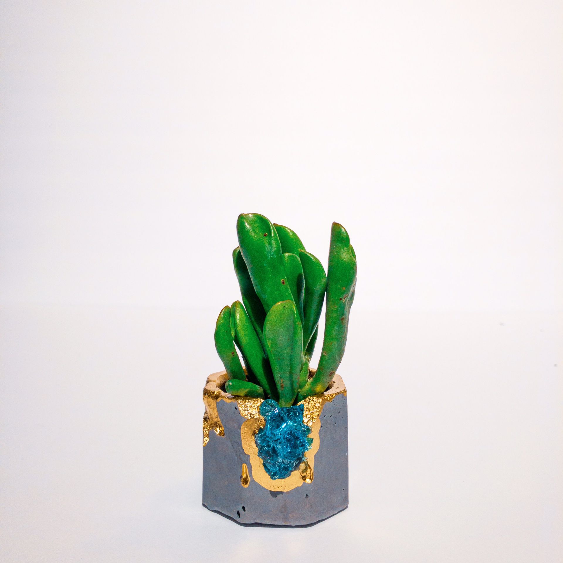 Crystals Succulent Pot - Cactus Planter - Air Plant Holder - Aloe Vera Plant Pot - Small Plant Pot - Small Planter