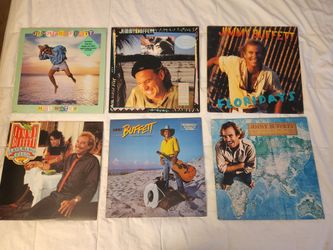 Vintage Jimmy Buffet 6 Vinyl Collection