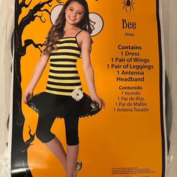 Bee Costume Girls Medium Size 8-10