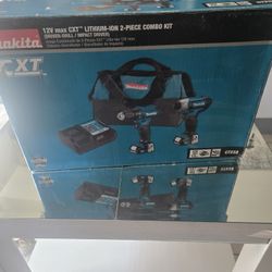 Makita 12V Set Drills With Batterie And Charger New 