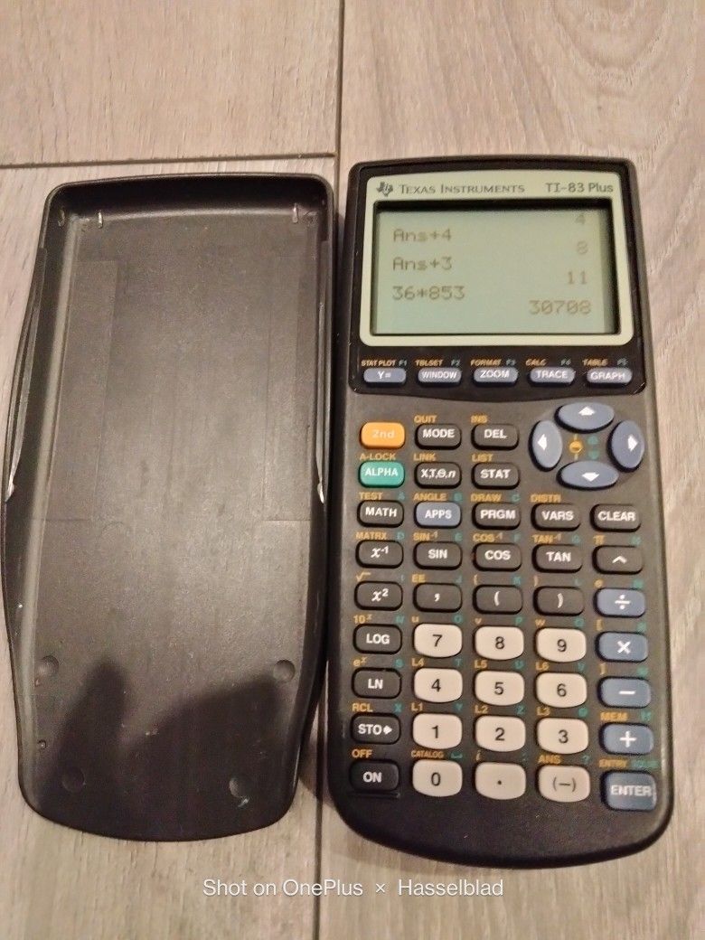 TI83 TI-83 Plus Graphic Calculator Texas Instruments Graphing TI83 +