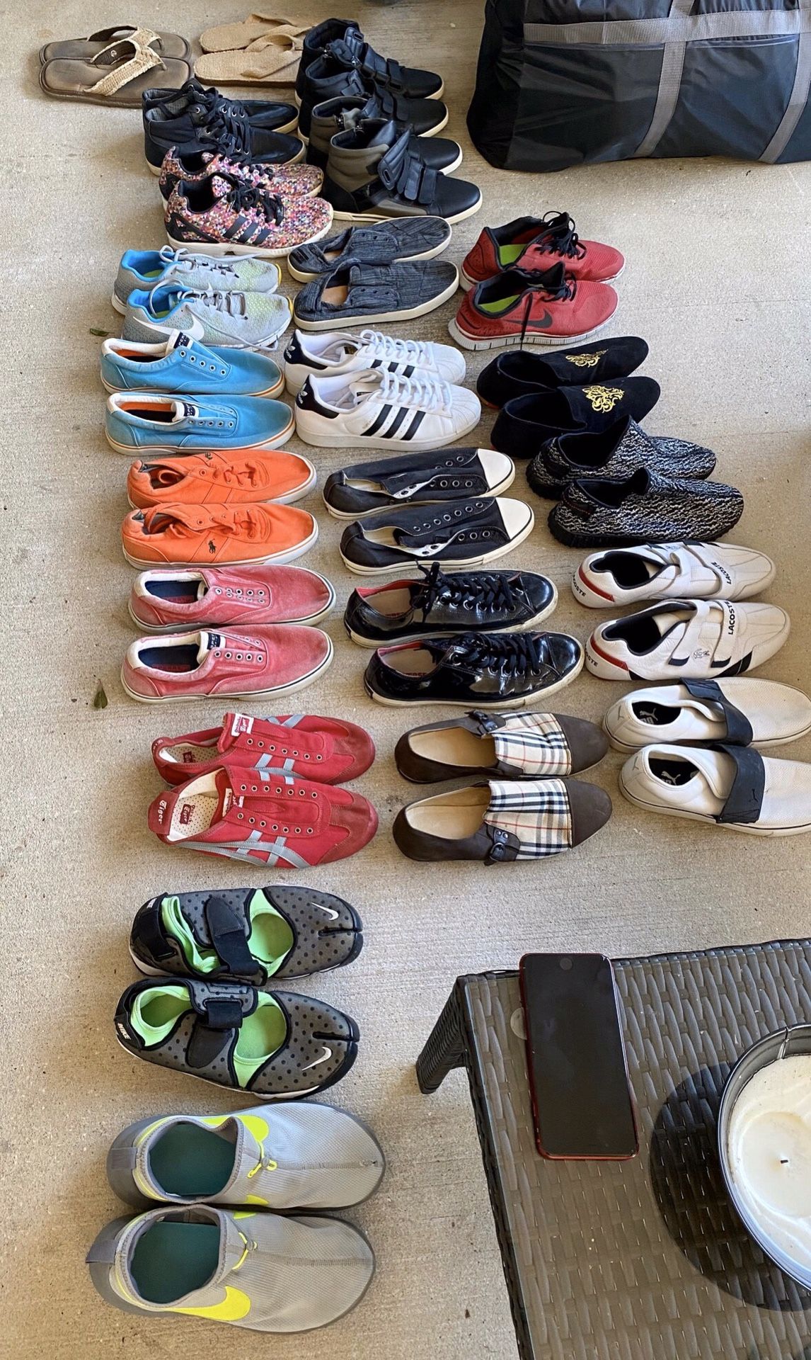 Mens shoes! $75 ALL! Size 11. Adidas, Lacoste, Polo, Burberry, Aldo, Puma, Converse, Nike