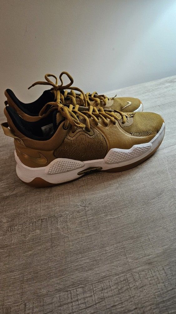 Men's Nike Paul George 5 Wheat/Gold/Black