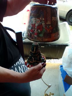 Vintage Christmas lamp