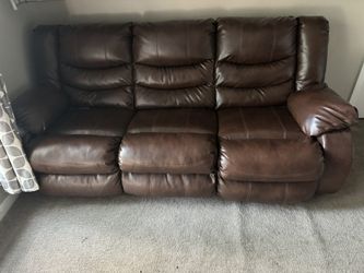 Leather Sofa Set Reclining