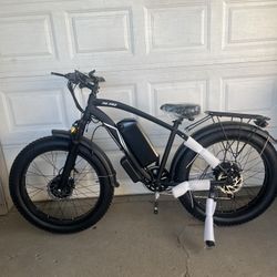 Electric Bike for Adults,Dual Motor AWD 2000W(Peak 3000W) Removable 48V/22.4AH Battery E-Bike 26'*4.0' Fat Tire Electric Bicycle with 7 Speed