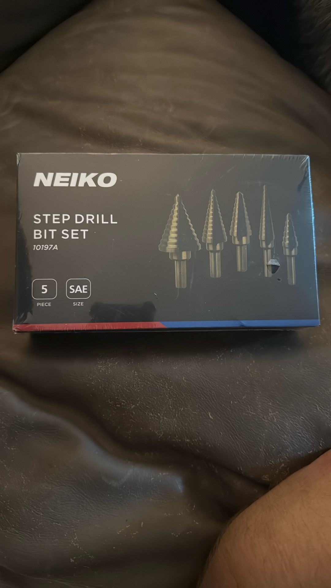 Step Drill Bits 5 Pcs Set In Hard Case New