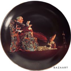1989 Norman Rockwell Collector Plate Evenings Repose Authenticated Knowles