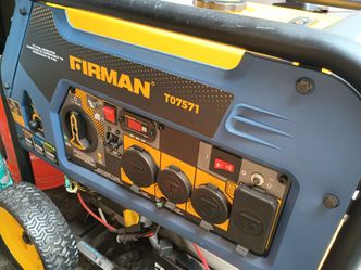 Firman T07571 Electric start Tri fuel Portable Generator