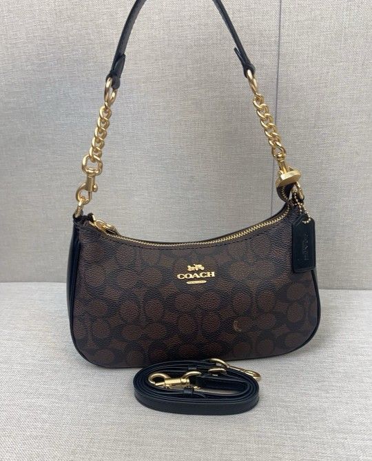 New coach CV933 colorblock TERI shoulder bag