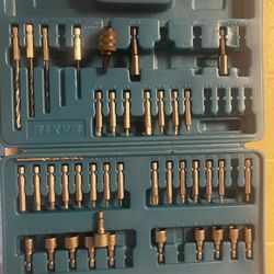 Drill Bit And Driver Set Hard Case 