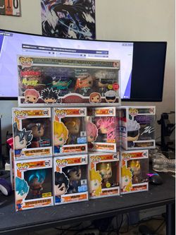 Anime signed and non signed Funko Pop Lot for Sale