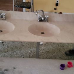 Bathroom double sink