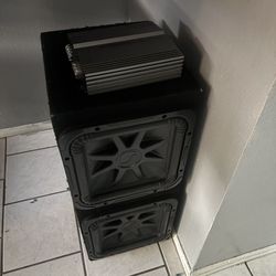 2 12s Kicker L7 3500 Watts Amp 