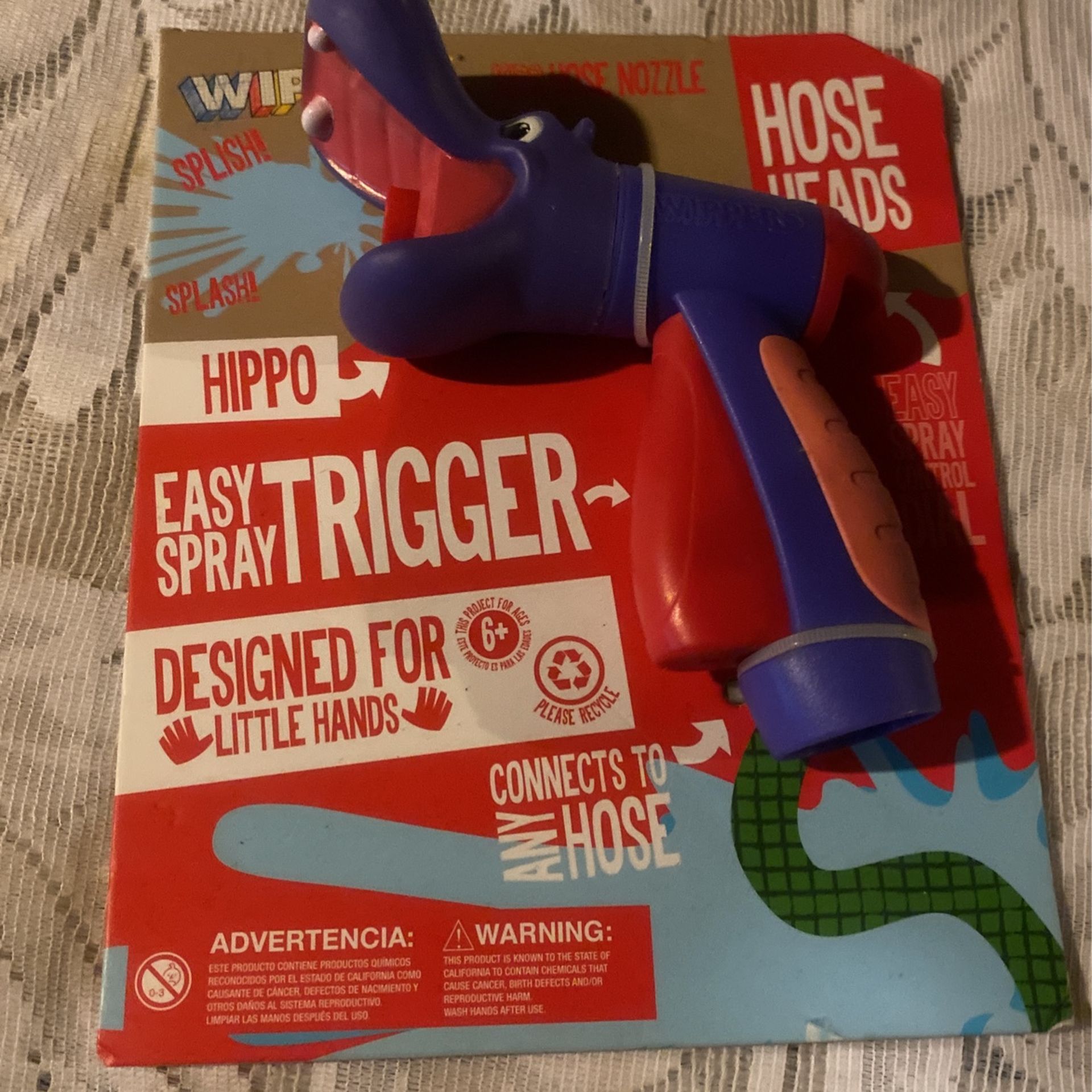 Wippers Hippo Hose Nozzle Easy Spray Trigger.