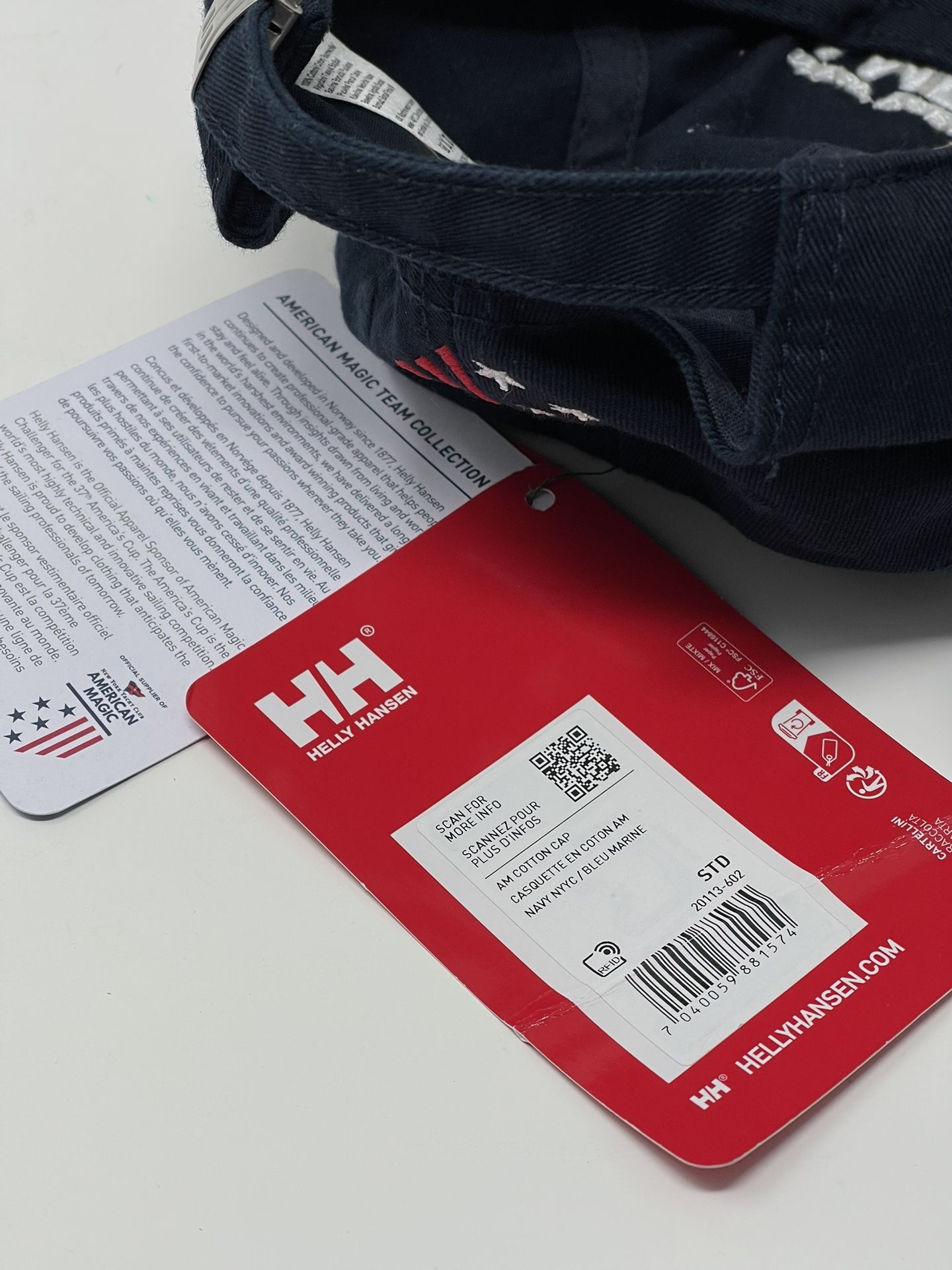 Helly Hansen New York Yacht Club Hat Cap American Magic Cup Blue NEW