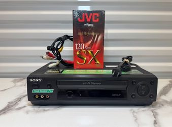 Sony SLV-N500 Hi-Fi Stereo VCR 4-Head Video Recorder TESTED No Remote
