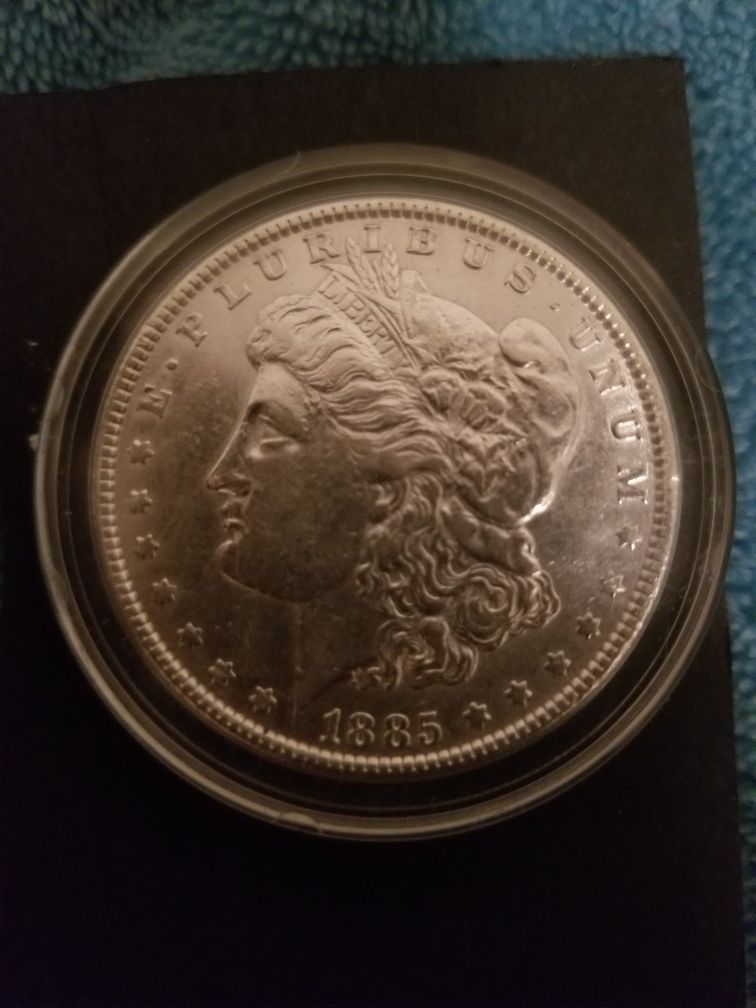 moneda de plata del año 1885, ofrezcan