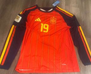 Spain Home Lamine Yamal Long Sleeve World Cup Jersey