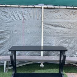 Thin Black Console Table